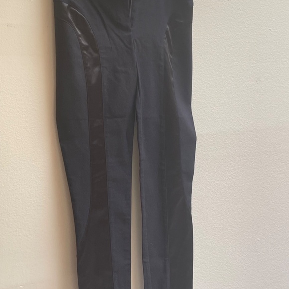 Bebe Black Stretch Long Pants, 2P, Silk Outline - Picture 4 of 7